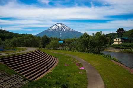 北海道の富士山、羊蹄山です