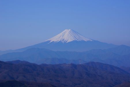 富士山　初夏　大菩薩峠にて