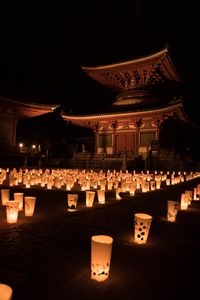 尾道灯り祭　浄土寺の多宝塔