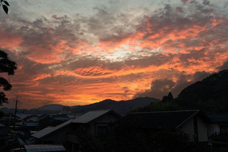 ある日の夕焼け　