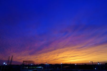 25' 10月8日 夕焼けと雲