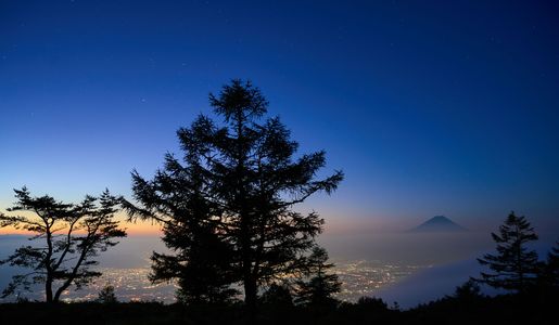 甘利山から見る