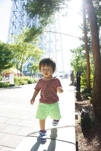 スカイツリーの下で