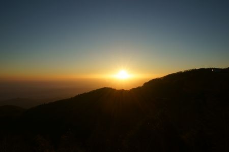 美ヶ原高原の日の出