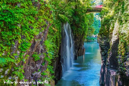 九州　高千穂峡　真名井の滝