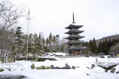 西方寺の五重塔