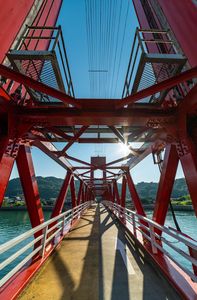 夏の赤橋
