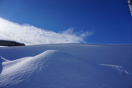 雪山と青空