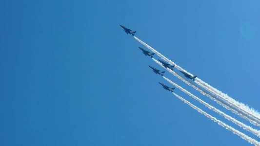 ブルーインパルス　in　氷見