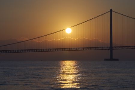 2016年初日の出 明石海峡大橋