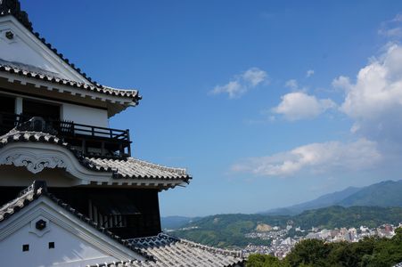 松山城からの青空