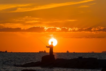 夕日の狙撃手