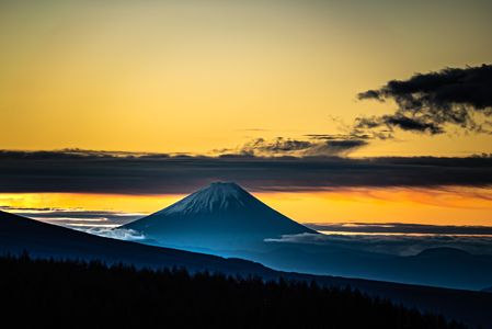 日本画風富士山