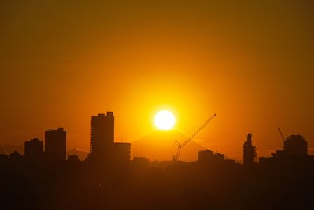 ダイヤモンド富士2025.11.17動画の写真です