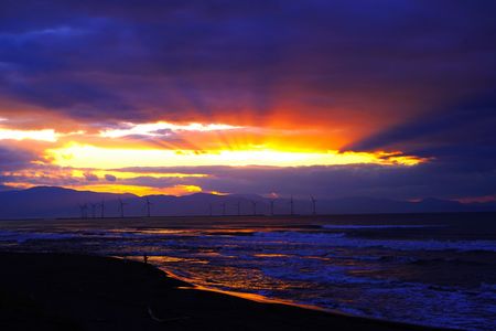 石狩晩秋～夕景20251104