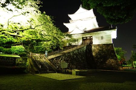 夜の小田原城　