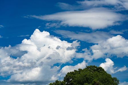 台風一過の夏空