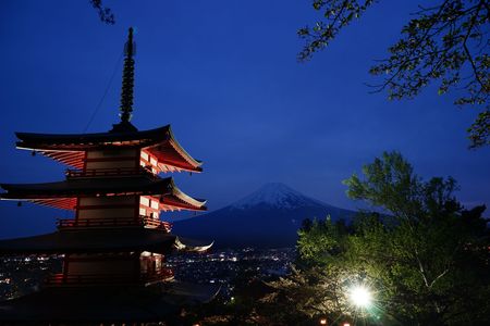 塔からの富士