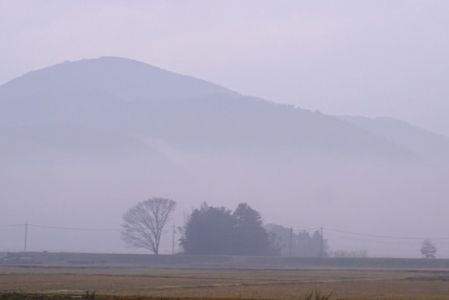 霧に埋もれた村