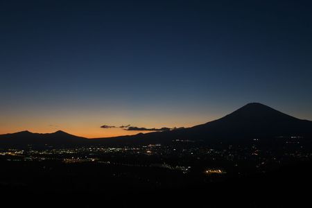 本日の富士山夕景