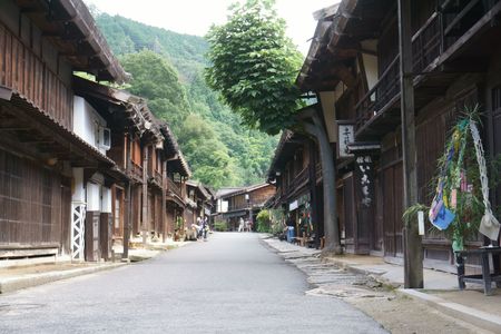 夏の妻籠宿