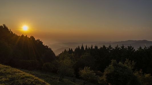 堂平山の朝