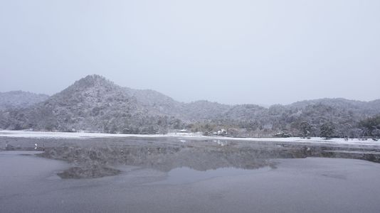 雪の広沢池