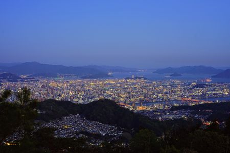大茶臼山からの夜景