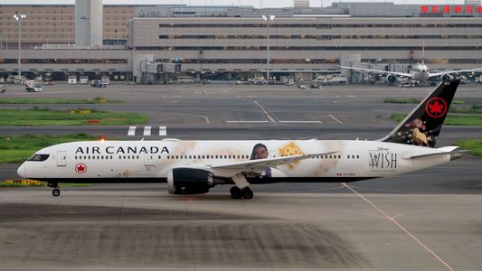 カナダ航空のディズニー塗装機