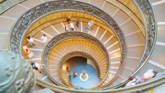 バチカン美術館の二重螺旋階段