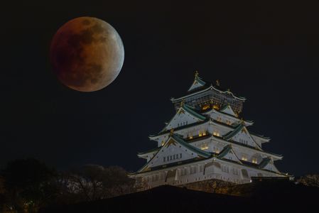 赤い月の城