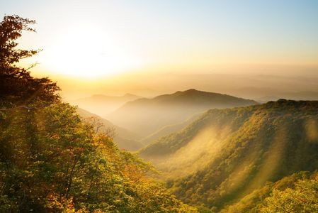 夜明け前から日の出まで