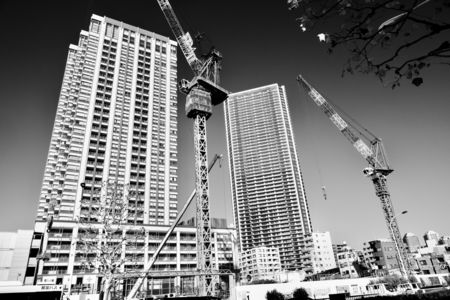 街角！(343）空が狭くなった！ 月島　