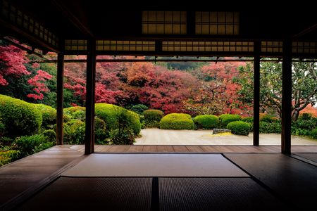 雨の詩仙堂雨の②