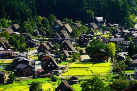 白川郷の合掌造り⑨