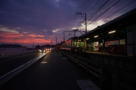 江ノ電と夕景‐撮影基本実習講座‐