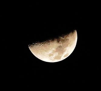 上弦の月