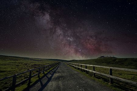 美ヶ原の深夜・天の川