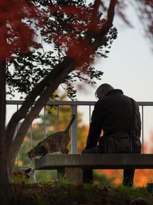 おじさんと猫