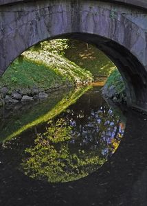 圓石橋の水鏡