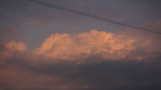 散歩時の顔「朝の空」