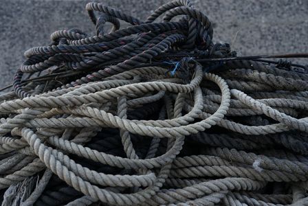 漁船のロープ
