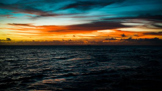 沖縄の夕日