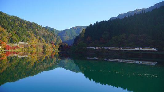紅葉高山本線　下原ダム付近　