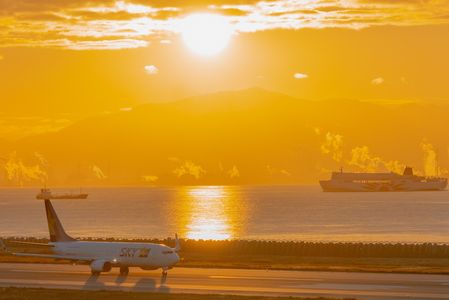 あけおめ神戸空港