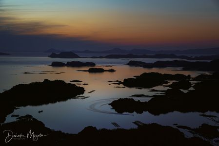 長崎県佐世保市　石岳展望台からの夕景
