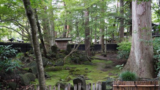 角館の武家屋敷の庭