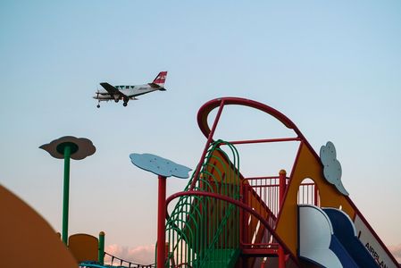 公園と飛行機