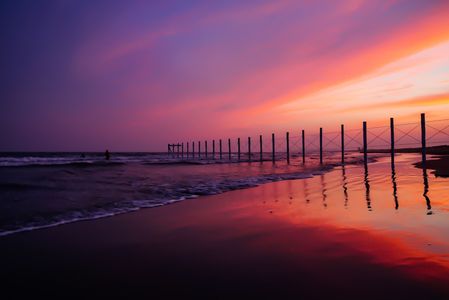 爆焼けの鵠沼海岸🌊