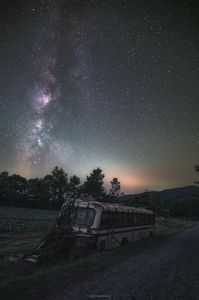 天の川銀河行きバスが運行していました